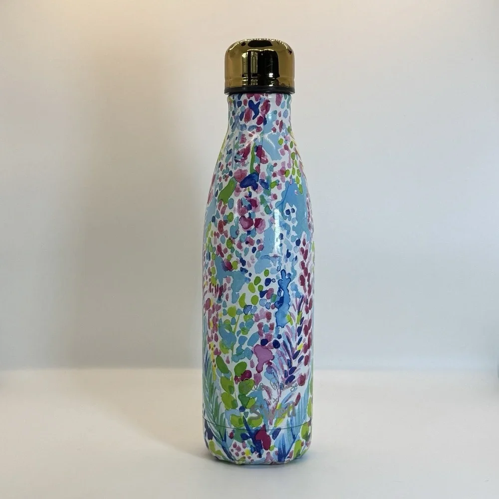 Swell x Lilly Pulitzer‎ Catch The Wave 2010 17oz Insulated Water Bottle Steel